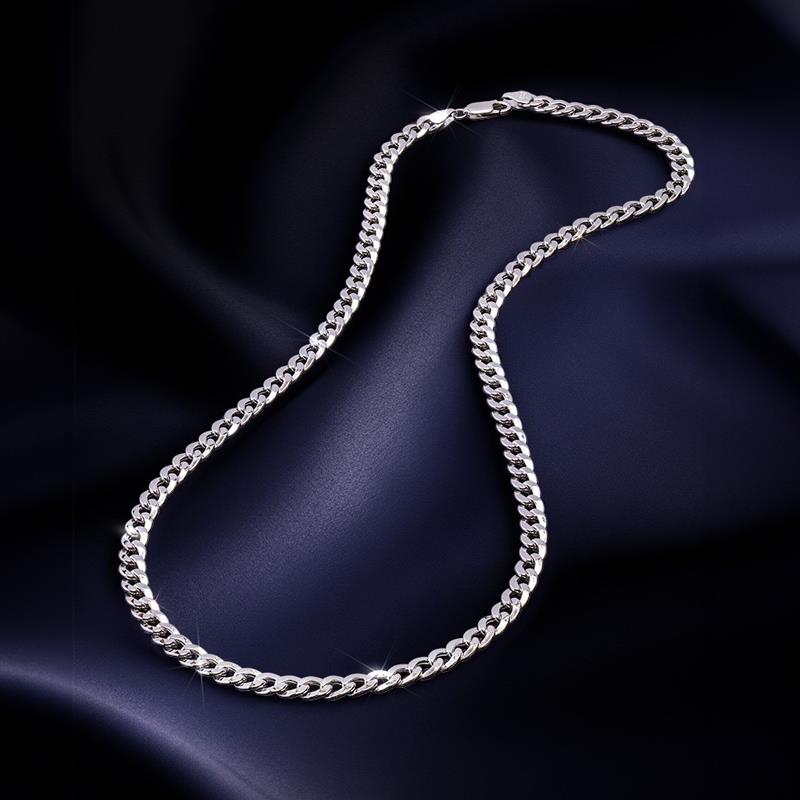 14K White Gold Italian Grumetta 24